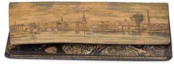 (FORE-EDGE PAINTING.) Drummond, William. The Poems.